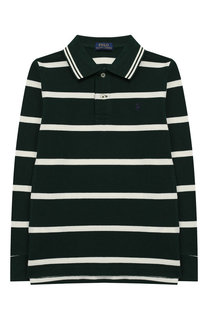 Хлопковое поло с длинными рукавами Polo Ralph Lauren