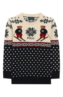 Пуловер из смеси хлопка и шерсти Polo Ralph Lauren