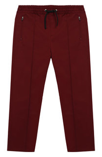 Хлопковые брюки с поясом на кулиске Dolce & Gabbana