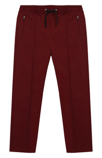Хлопковые брюки с поясом на кулиске Dolce & Gabbana