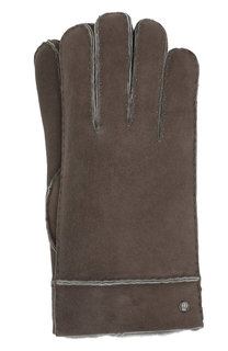 Кожаные перчатки с внутренней меховой отделкой Roeckl