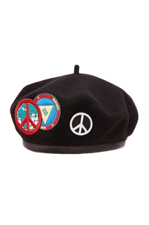 Черная шапка с пацификами и логотипом 3.Paradis