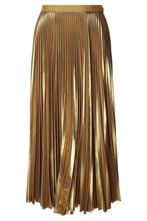 Плиссированная золотистая юбка Dries Van Noten
