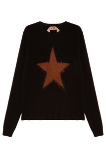 Черный джемпер со звездой No21