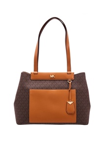 Текстильная сумка с монограммами Meredith Michael Kors