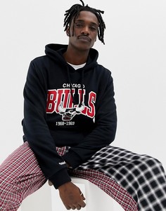 Черный худи с принтом Chicago Bulls Mitchell & Ness - Черный