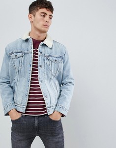 Куртка с искусственным мехом Levis type 3 - Синий