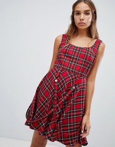 Платье в шотландскую клетку Tripp NYC - Красный