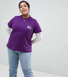 Футболка ASOS DESIGN X glaad& curve - Фиолетовый