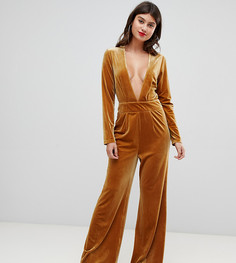 Комбинезон с глубоким вырезом UNIQUE21 - Желтый