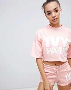 Короткая футболка с логотипом Ivy Park - Розовый