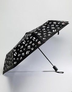 Зонт с принтом Karl Lagerfeld - Черный