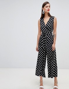 Комбинезон в горошек без рукавов с V-образным вырезом Unique 21 - Мульти Unique21