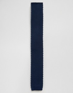 Темно-синий вязаный галстук Gianni Feraud - Темно-синий