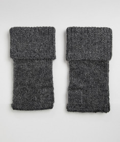 Темно-серые шерстяные перчатки ASOS DESIGN - Серый