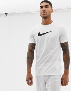 Белая футболка с принтом-галочкой Nike Football Dry Academy AJ4227-100 - Белый