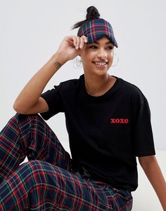 Маска для глаз в клетку ASOS DESIGN - Темно-синий