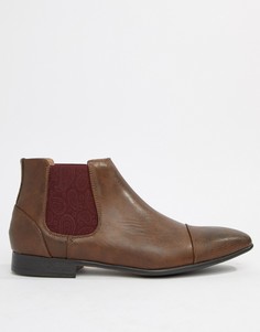 Коричневые ботинки челси с отделкой пейсли Truffle Collection - Коричневый