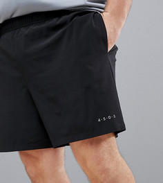 Черные спортивные шорты из быстросохнущей ткани ASOS 4505 Plus - Черный