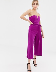 Ярко-фиолетовый комбинезон с ремнем New Look - Фиолетовый