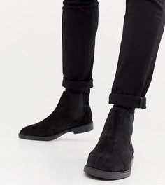 Черные замшевые ботинки челси Pull&Bear - Черный Pull&;Bear