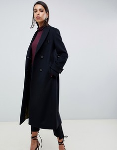 Длинное пальто Sisley - Черный
