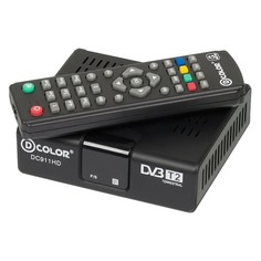 Ресивер DVB-T2 D-COLOR DC911HD ECO, черный