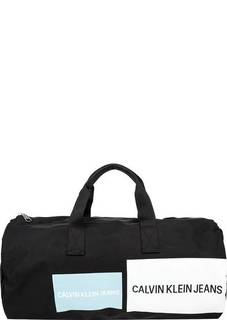 Текстильная спортивная сумка с декоративным принтом Calvin Klein