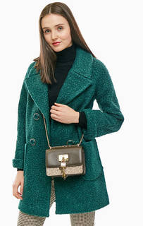 Двубортное пальто зеленого цвета Kocca
