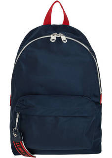 Синий текстильный рюкзак с одним отделом на молнии Tommy Jeans