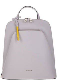 Серый кожаный рюкзак с отделением для планшета Cromia