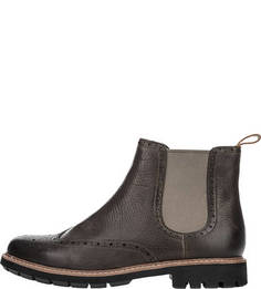 Кожаные полусапоги челси с брогированием Batcombe Top Clarks