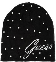 Вязаная шапка с бусинами Guess