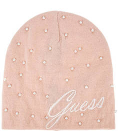 Вязаная шапка с бусинами Guess