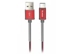 Аксессуар Olmio HD USB 2.0 - USB Type-C 1.2m 2.1A Red ПР038839