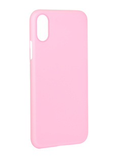 Аксессуар Чехол Gurdini Ultra Slim 0.1mm для APPLE iPhone X/XS 5.8 Pink 907308