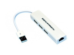 Хаб USB KS-is 3xUSB 2.0 LAN KS-311