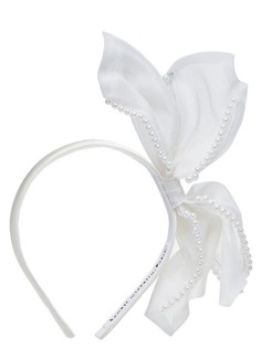 Ободок с крупным бантом и жемчугом Benoit Missolin