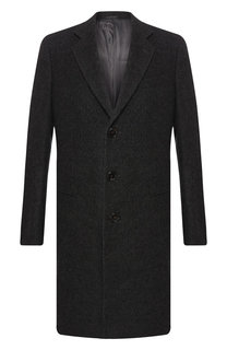Однобортное пальто из шерсти Giorgio Armani