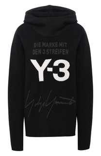 Шерстяной пуловер с капюшоном Y-3