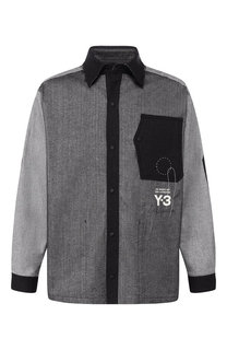 Хлопковая рубашка свободного кроя Y-3
