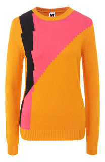Шерстяной пуловер с круглым вырезом M Missoni