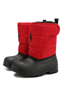 Резиновые сапоги с текстильной отделкой Polo Ralph Lauren