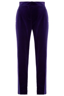Фиолетовые брюки с лампасами Dundas