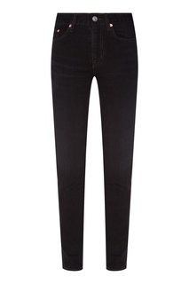Черные джинсы с эффектом поношенности Balenciaga
