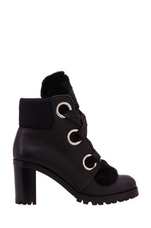 Ботильоны с меховой отделкой Jenny from the Alps 70 Christian Louboutin