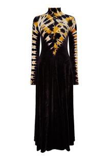 Длинное платье с абстрактным узором Proenza Schouler