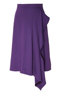 Расклешенная фиолетовая юбка миди Белка