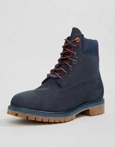 Темно-синие ботинки высотой 6 дюймов Timberland - Темно-синий