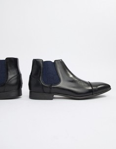 Черные ботинки челси с узором пейсли Truffle Collection - Черный